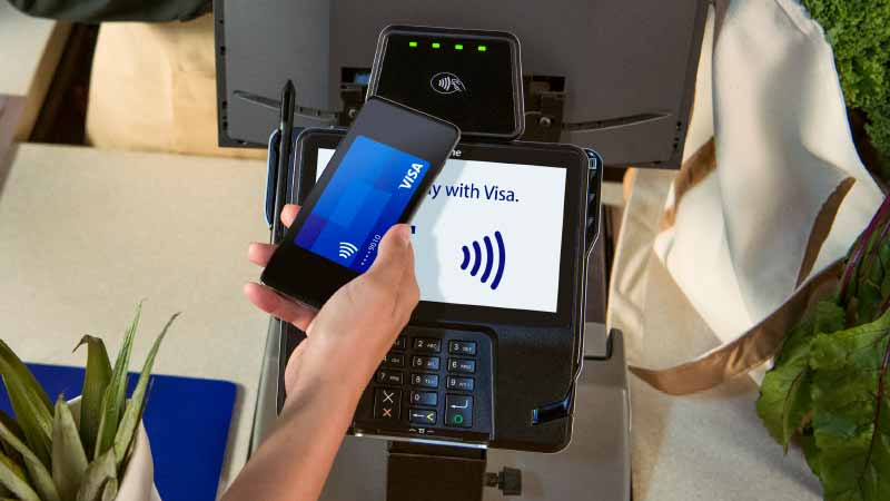 Paying with Visa Tap to Pay